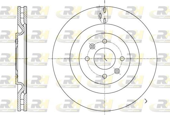 Roadhouse 61667.10 - Гальмівний диск autozip.com.ua