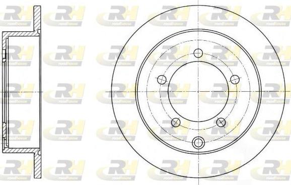 Roadhouse 61688.00 - Гальмівний диск autozip.com.ua