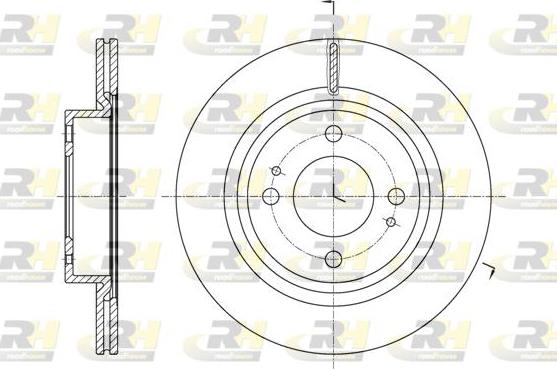 Roadhouse 61621.10 - Гальмівний диск autozip.com.ua