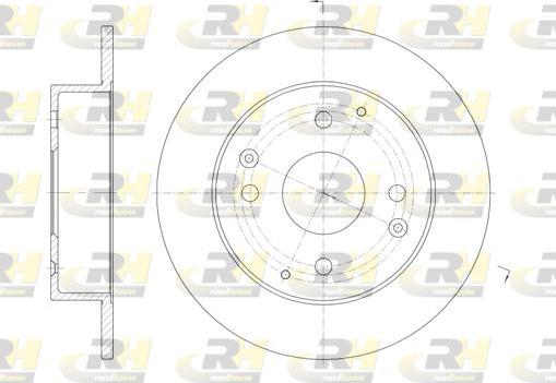 Roadhouse 61156.00 - Гальмівний диск autozip.com.ua