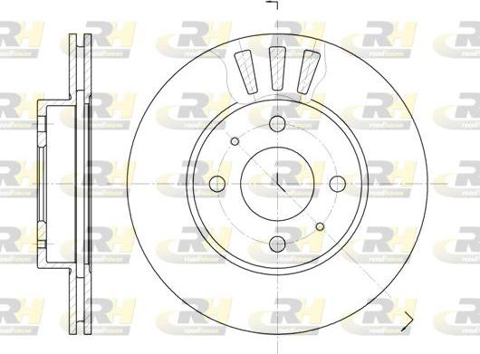 Roadhouse 61708.10 - Гальмівний диск autozip.com.ua