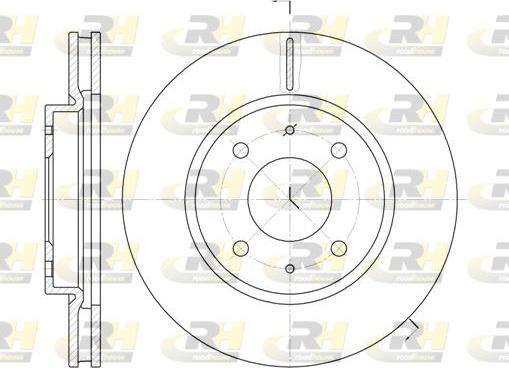 Roadhouse 6890.10 - Гальмівний диск autozip.com.ua