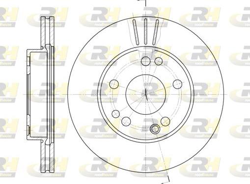 Roadhouse 6228.10 - Гальмівний диск autozip.com.ua