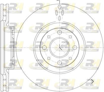 Roadhouse 6734.10 - Гальмівний диск autozip.com.ua