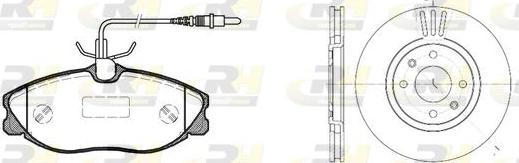 Roadhouse 8604.00 - Комплект гальм, дисковий гальмівний механізм autozip.com.ua