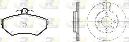 Roadhouse 8631.04 - Комплект гальм, дисковий гальмівний механізм autozip.com.ua
