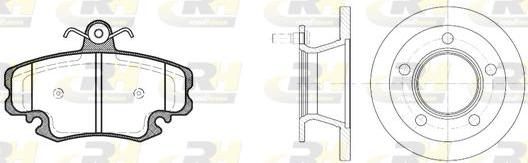 Roadhouse 8142.00 - Комплект гальм, дисковий гальмівний механізм autozip.com.ua