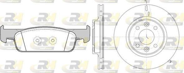 Roadhouse 81540.00 - Комплект гальм, дисковий гальмівний механізм autozip.com.ua