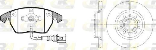 Roadhouse 81030.04 - Комплект гальм, дисковий гальмівний механізм autozip.com.ua