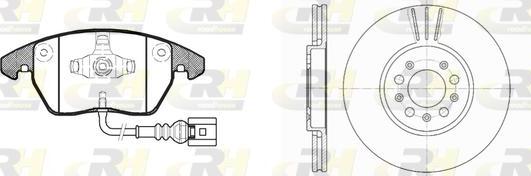 Roadhouse 81030.03 - Комплект гальм, дисковий гальмівний механізм autozip.com.ua