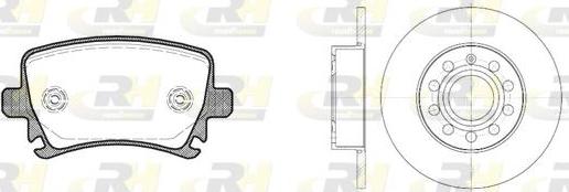 Roadhouse 81031.01 - Комплект гальм, дисковий гальмівний механізм autozip.com.ua