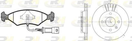 Roadhouse 8119.02 - Комплект гальм, дисковий гальмівний механізм autozip.com.ua