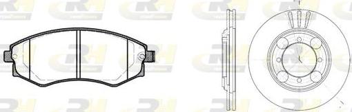 Roadhouse 8318.00 - Комплект гальм, дисковий гальмівний механізм autozip.com.ua