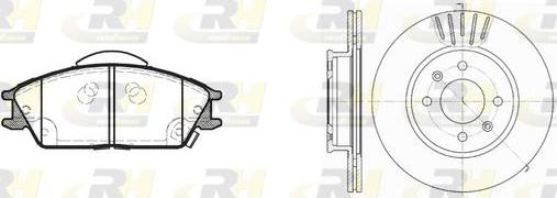 Roadhouse 8224.01 - Комплект гальм, дисковий гальмівний механізм autozip.com.ua