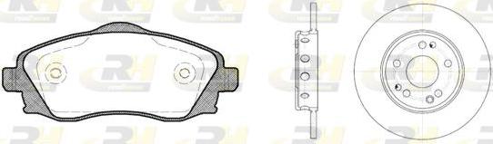 Roadhouse 8774.00 - Комплект гальм, дисковий гальмівний механізм autozip.com.ua