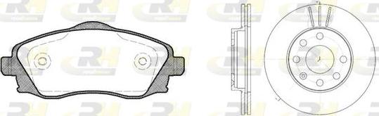 Roadhouse 8774.01 - Комплект гальм, дисковий гальмівний механізм autozip.com.ua