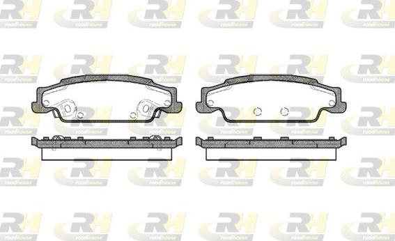 Roadhouse 2952.02 - Гальмівні колодки, дискові гальма autozip.com.ua