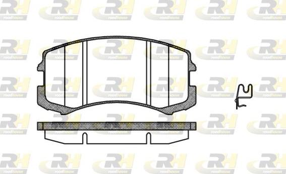 Roadhouse 2965.01 - Гальмівні колодки, дискові гальма autozip.com.ua