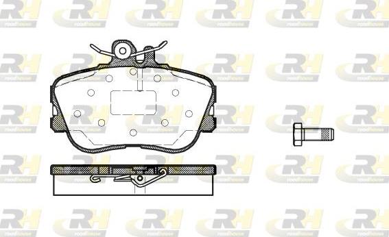 Roadhouse 2445.00 - Гальмівні колодки, дискові гальма autozip.com.ua