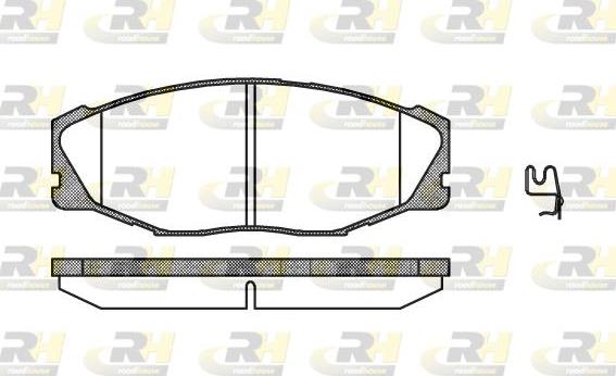 Roadhouse 2443.04 - Гальмівні колодки, дискові гальма autozip.com.ua