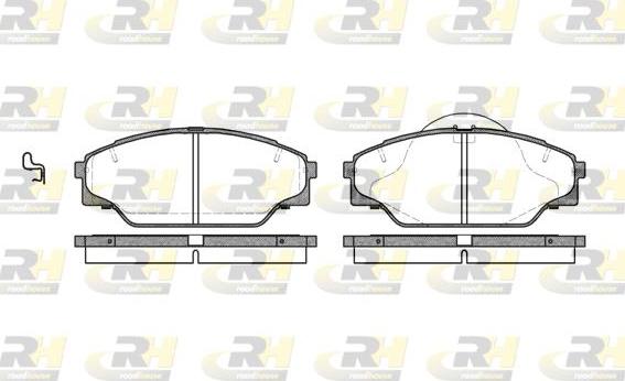 Roadhouse 2442.04 - Гальмівні колодки, дискові гальма autozip.com.ua