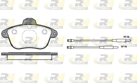 Roadhouse 2401.04 - Гальмівні колодки, дискові гальма autozip.com.ua