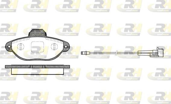 Roadhouse 2414.01 - Гальмівні колодки, дискові гальма autozip.com.ua