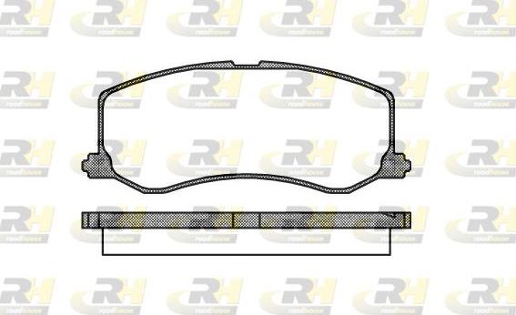 Roadhouse 2410.00 - Гальмівні колодки, дискові гальма autozip.com.ua