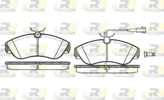 Roadhouse 2487.11 - Гальмівні колодки, дискові гальма autozip.com.ua