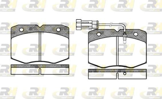 Roadhouse 2435.12 - Гальмівні колодки, дискові гальма autozip.com.ua