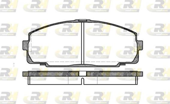 Roadhouse 2421.00 - Гальмівні колодки, дискові гальма autozip.com.ua