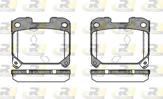 Roadhouse 2475.04 - Гальмівні колодки, дискові гальма autozip.com.ua