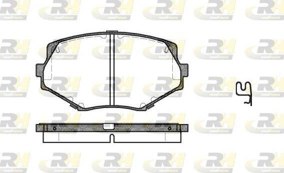 Roadhouse 2478.02 - Гальмівні колодки, дискові гальма autozip.com.ua