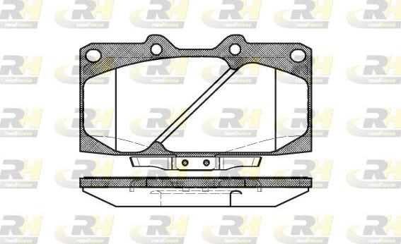 Roadhouse 2599.04 - Гальмівні колодки, дискові гальма autozip.com.ua