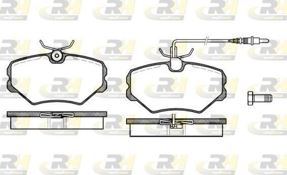 Roadhouse 2500.02 - Гальмівні колодки, дискові гальма autozip.com.ua