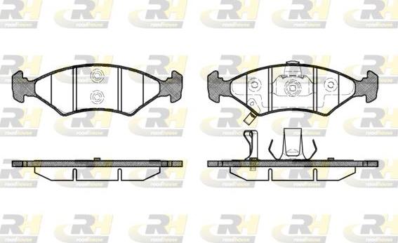 Roadhouse 2502.22 - Гальмівні колодки, дискові гальма autozip.com.ua