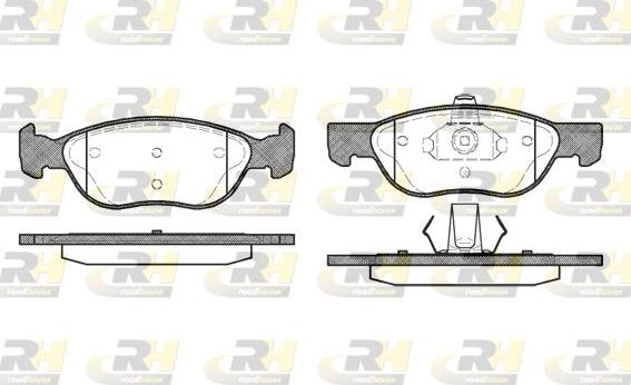 Roadhouse 2587.00 - Гальмівні колодки, дискові гальма autozip.com.ua