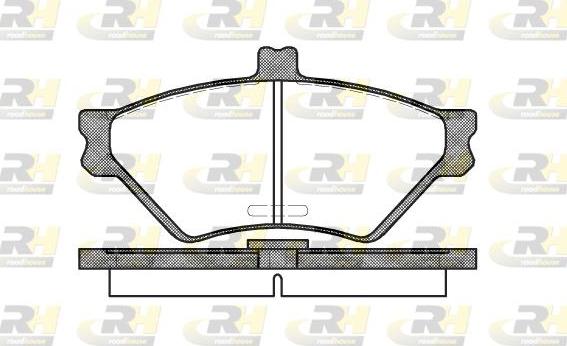 Roadhouse 2574.00 - Гальмівні колодки, дискові гальма autozip.com.ua