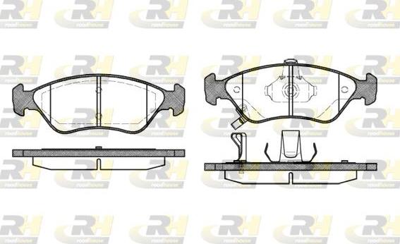 Roadhouse 2648.02 - Гальмівні колодки, дискові гальма autozip.com.ua