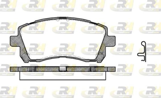 Roadhouse 2655.02 - Гальмівні колодки, дискові гальма autozip.com.ua