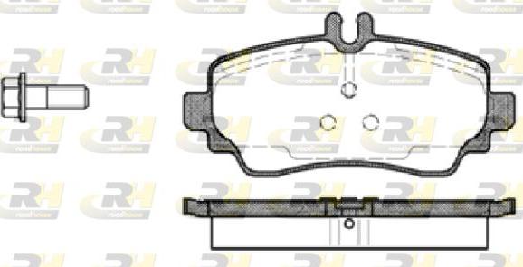 Roadhouse 2650.00 - Гальмівні колодки, дискові гальма autozip.com.ua