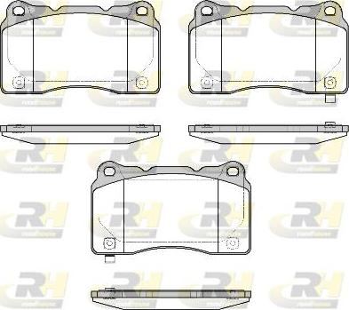 Roadhouse 2666.58 - Гальмівні колодки, дискові гальма autozip.com.ua