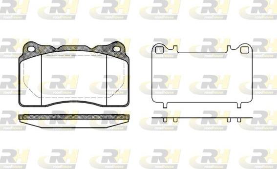 Roadhouse 2666.10 - Гальмівні колодки, дискові гальма autozip.com.ua