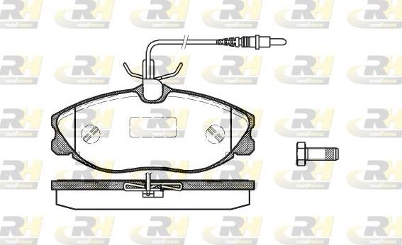 Roadhouse 2604.04 - Гальмівні колодки, дискові гальма autozip.com.ua