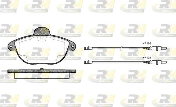 Roadhouse 2608.04 - Гальмівні колодки, дискові гальма autozip.com.ua