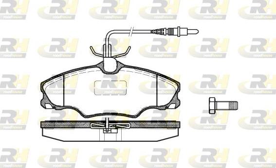 Roadhouse 2603.04 - Гальмівні колодки, дискові гальма autozip.com.ua