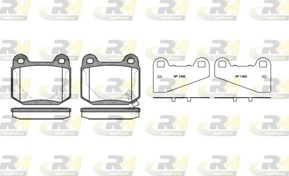 Roadhouse 2014.52 - Гальмівні колодки, дискові гальма autozip.com.ua