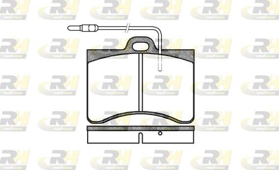 Roadhouse 2086.04 - Гальмівні колодки, дискові гальма autozip.com.ua