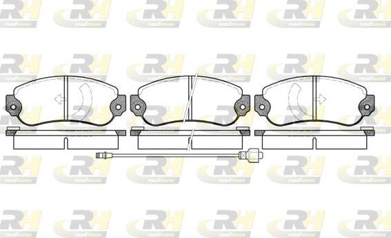 Roadhouse 2031.06 - Гальмівні колодки, дискові гальма autozip.com.ua