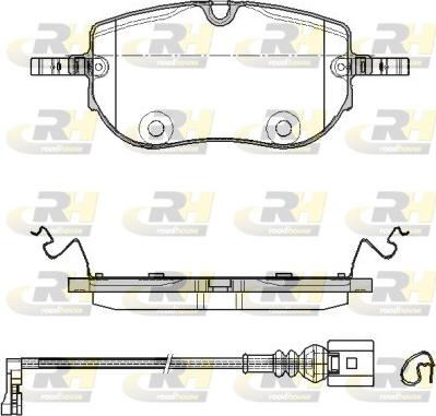 Roadhouse 21964.01 - Гальмівні колодки, дискові гальма autozip.com.ua